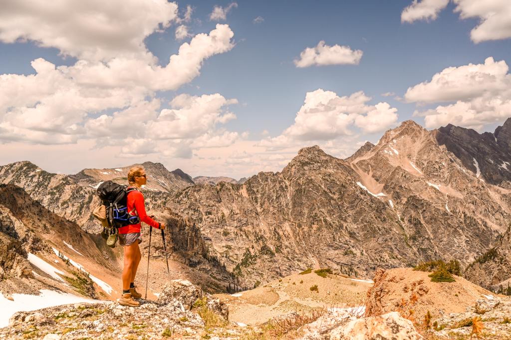 Stunning rocky mountain views from Paintbrush Divide, one of the best hikes in the Grand Tetons