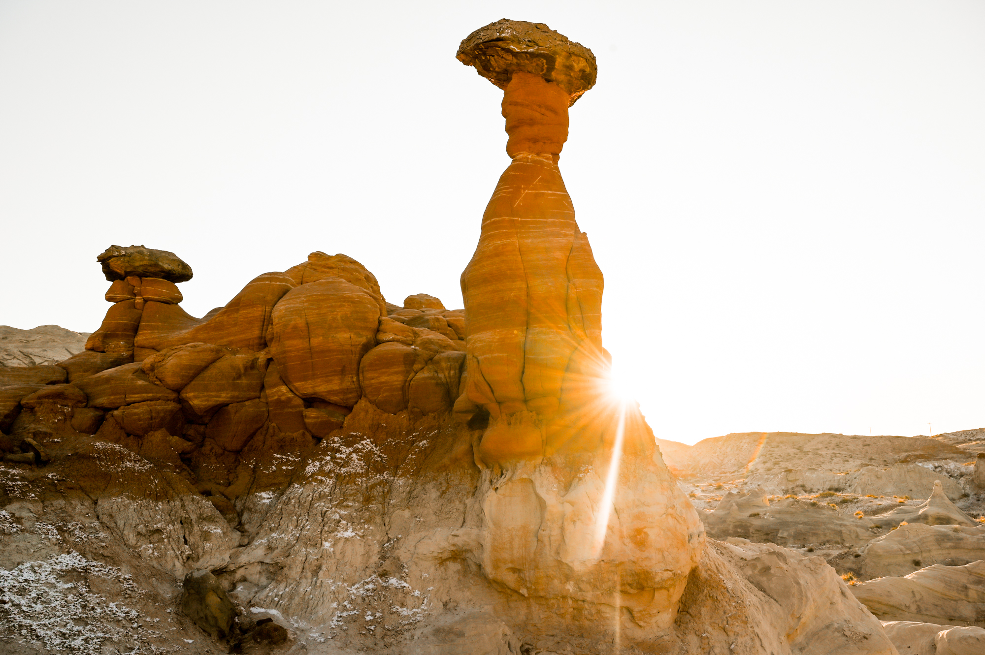 sunrise at the Toadstool Hoodoos in Grand Staircase Escalante National Monument in southern Utah