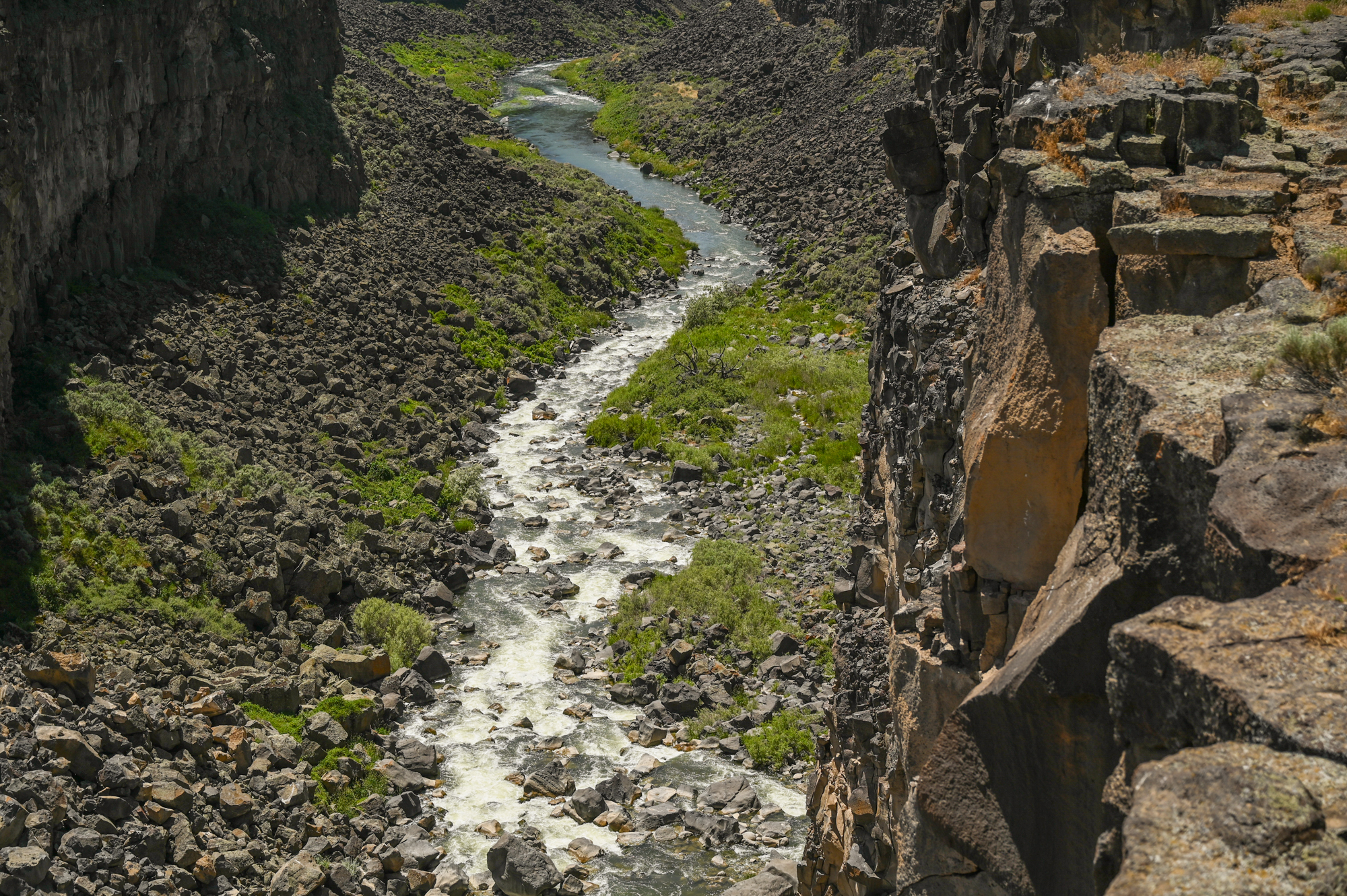 Malad River carves the Malad Gorge in southern Idaho