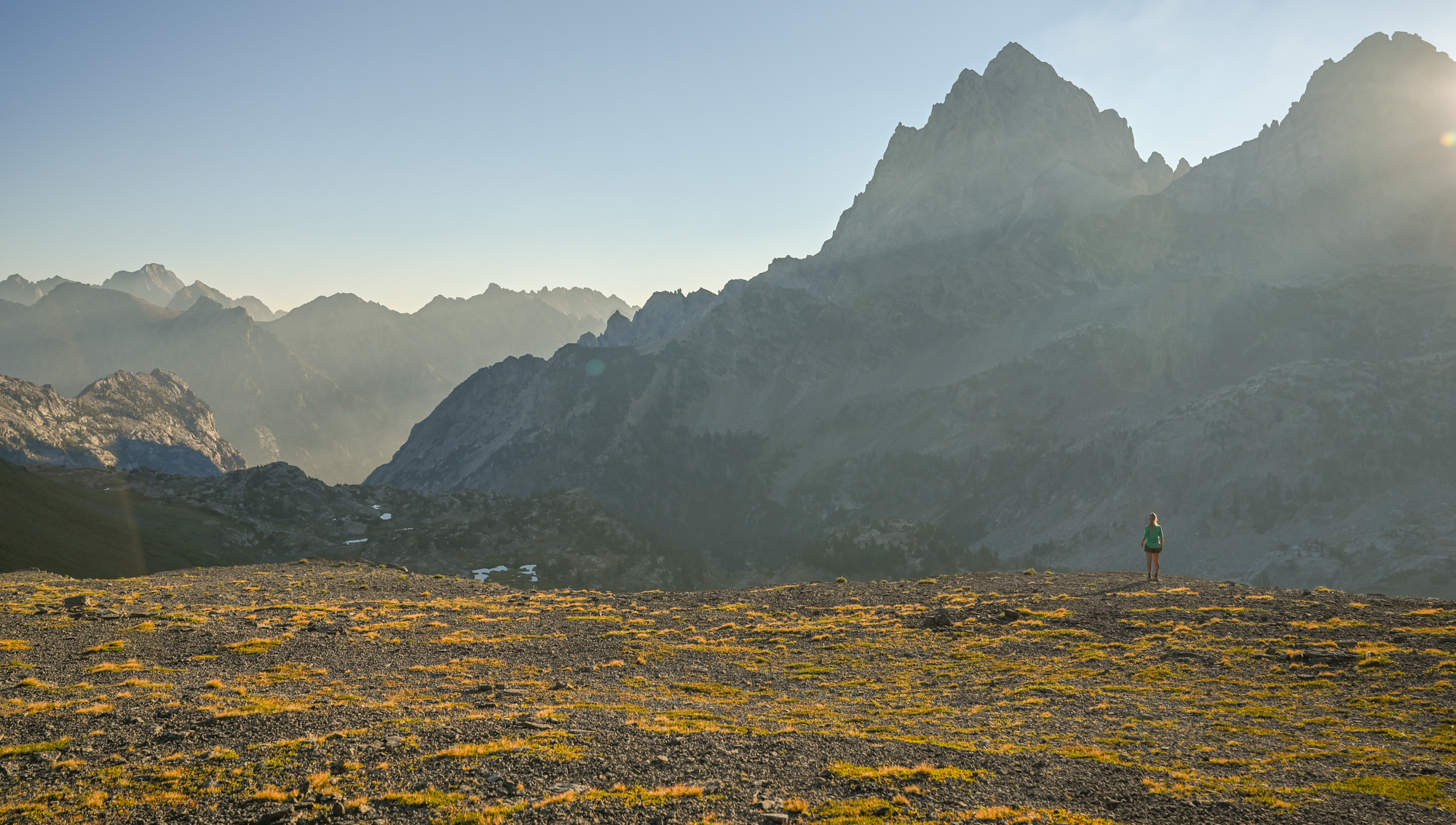 Sunrise at Hurricane Pass, the best view on the Teton Crest Trail